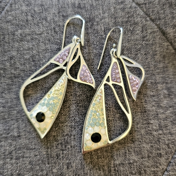 Swarovski fish earings - Picture 2 of 4